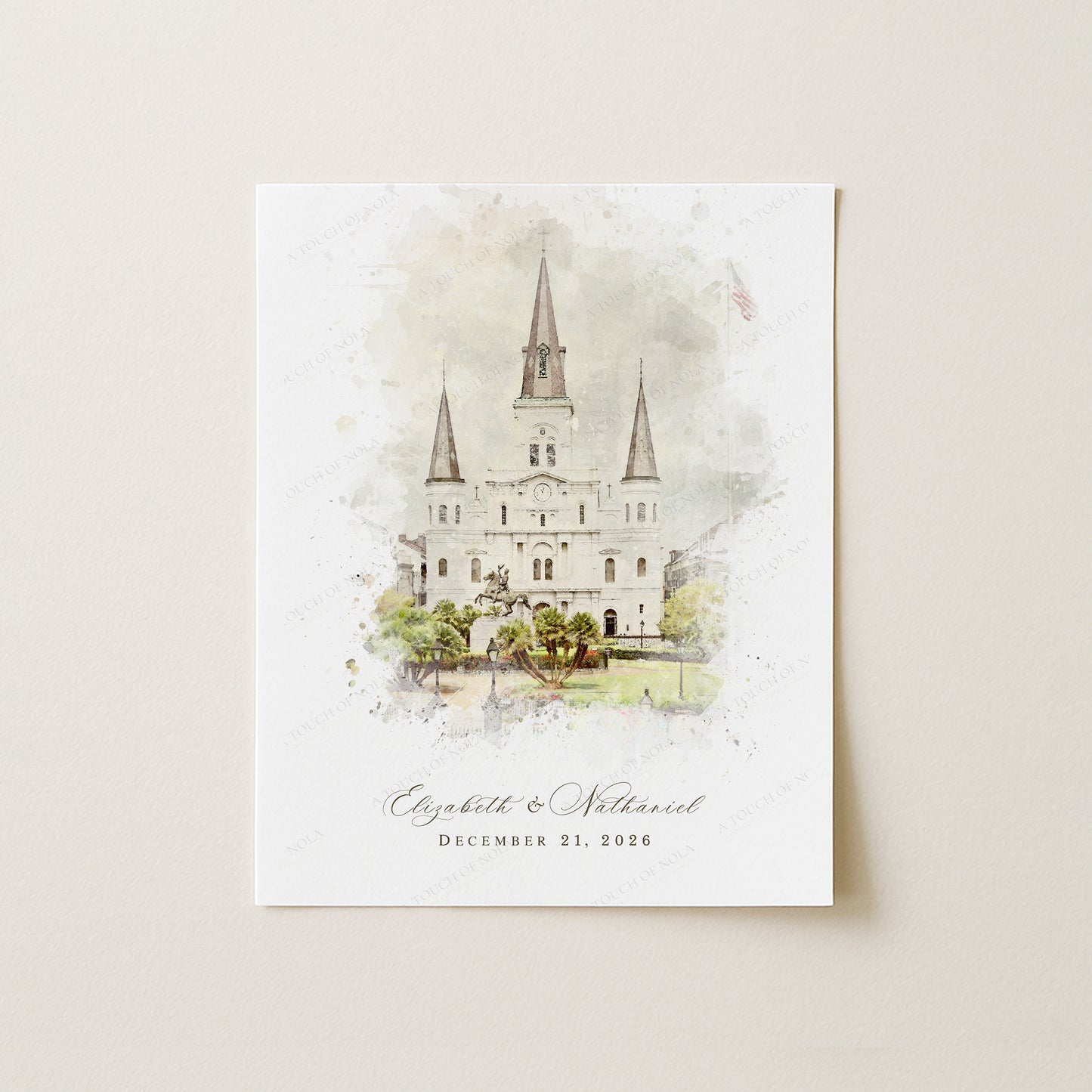 St. Louis Cathedral Venue Illustration