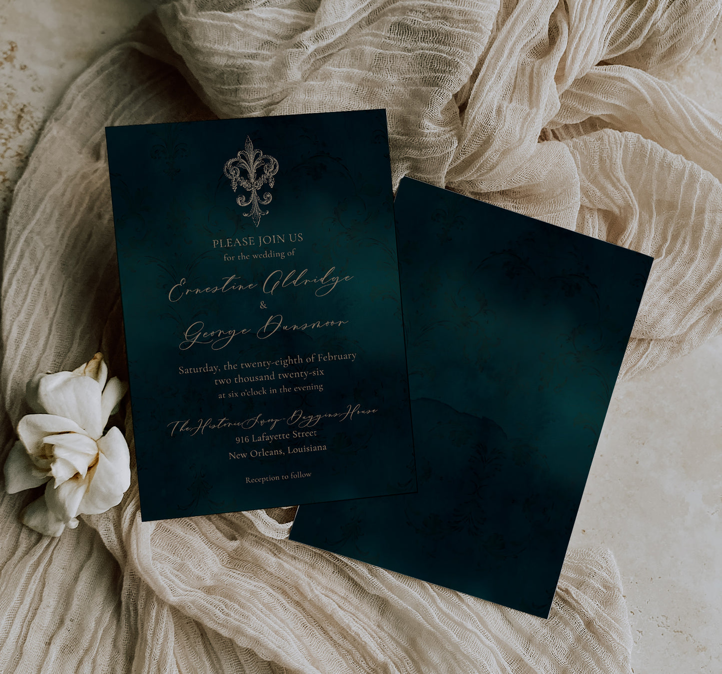 SWOOP DUGGINS HOUSE DOUBLE-SIDED INVITATION WITH ENVELOPES