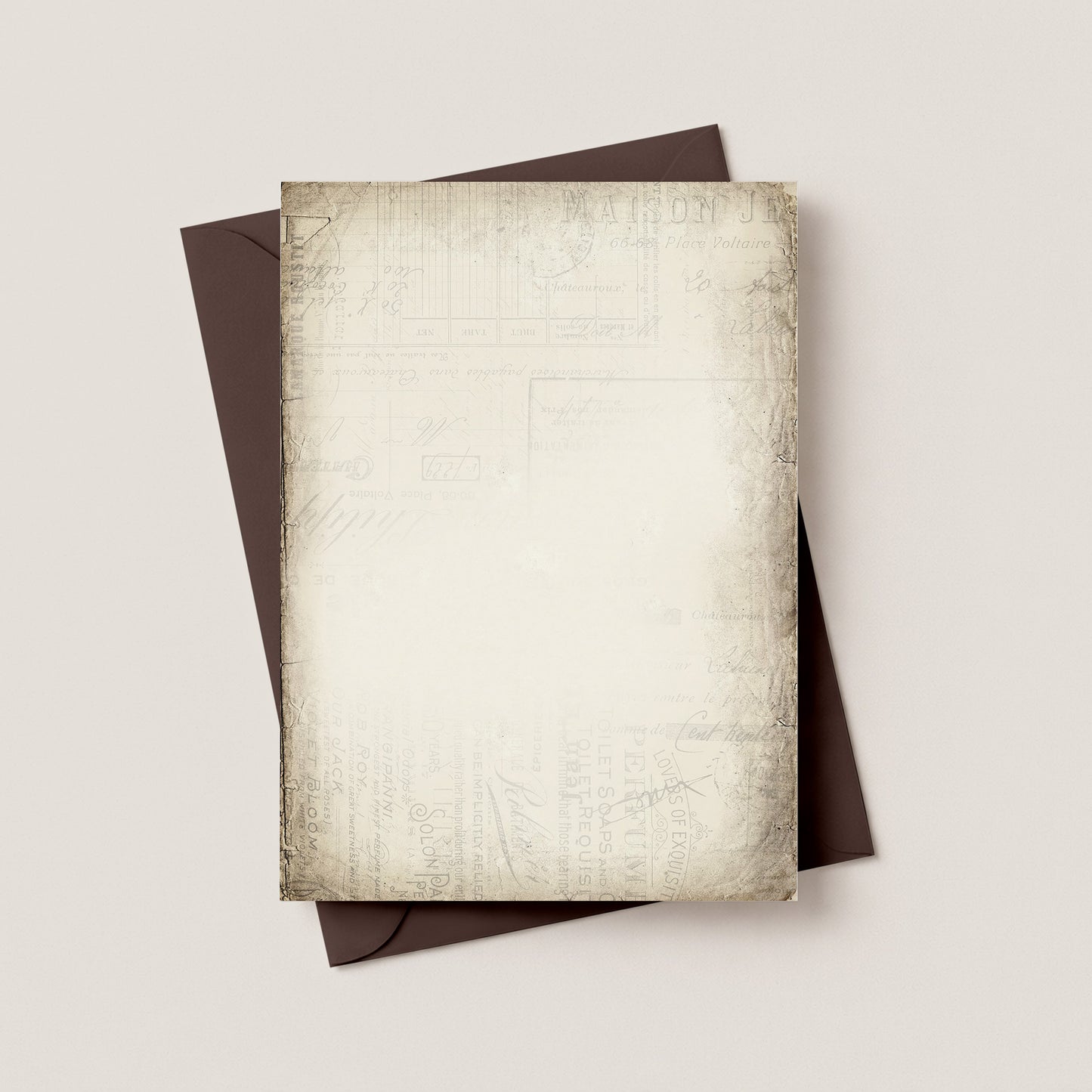 THE PHARMACY MUSEUM NEW ORLEANS WEDDING INVITATION WITH ENVELOPES