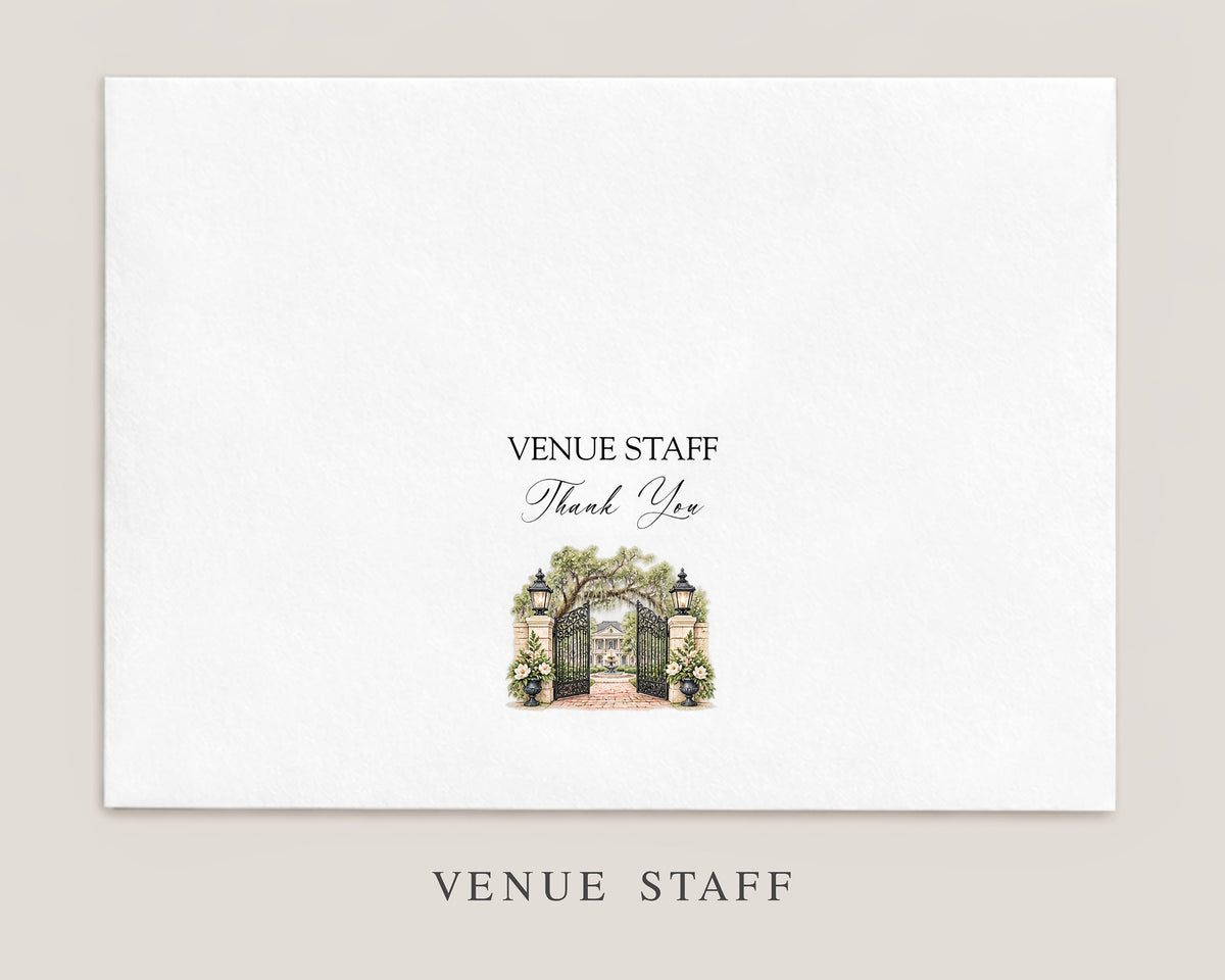 Nola Wedding Vendor Tipping Envelopes