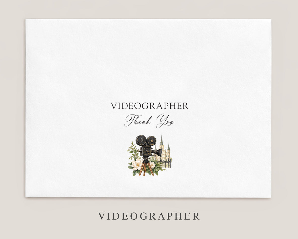 Nola Wedding Vendor Tipping Envelopes