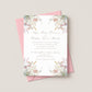 SPRING WILDFLOWER WEDDING INVITATION WITH ENVELOPES