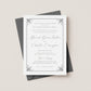 FRENCH QUARTER WROUGHT IRON BALCONY WEDDING INVITATION WITH ENVELOPES
