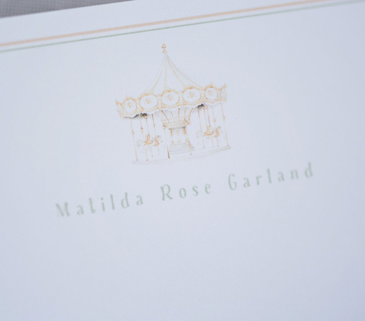 CAROUSEL NOTECARD
