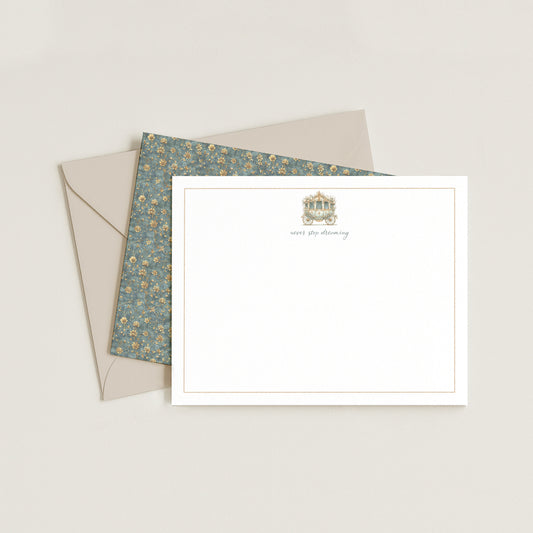 FAIRYTALE CARRIAGE NOTECARD